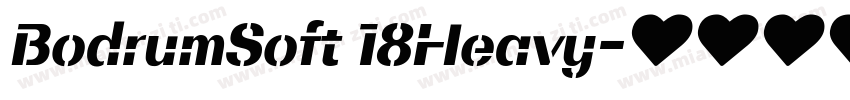 BodrumSoft 18Heavy字体转换